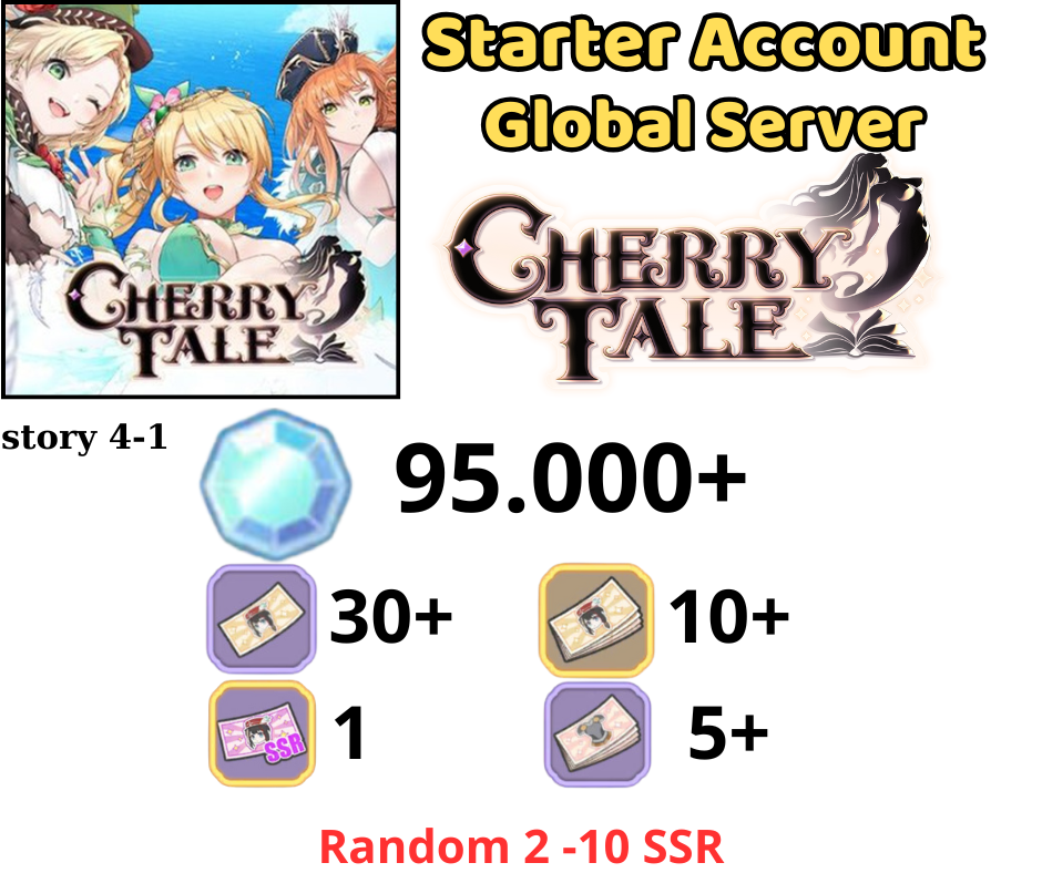[GLOBAL] 95000 + Diamonds Cherry Tale Starter Account